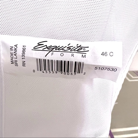NWOT Exquisite Form Size 46C Long Line Bra - Picture 10 of 10